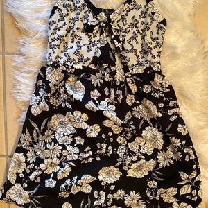 Black and white dress